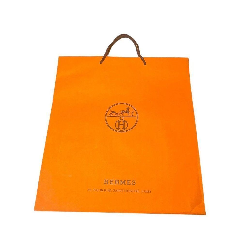 HERMES Authentic EMPTY Shopping BAG Gift Paper Birkin 25 32 18"x16.5"x6.5" LARGE